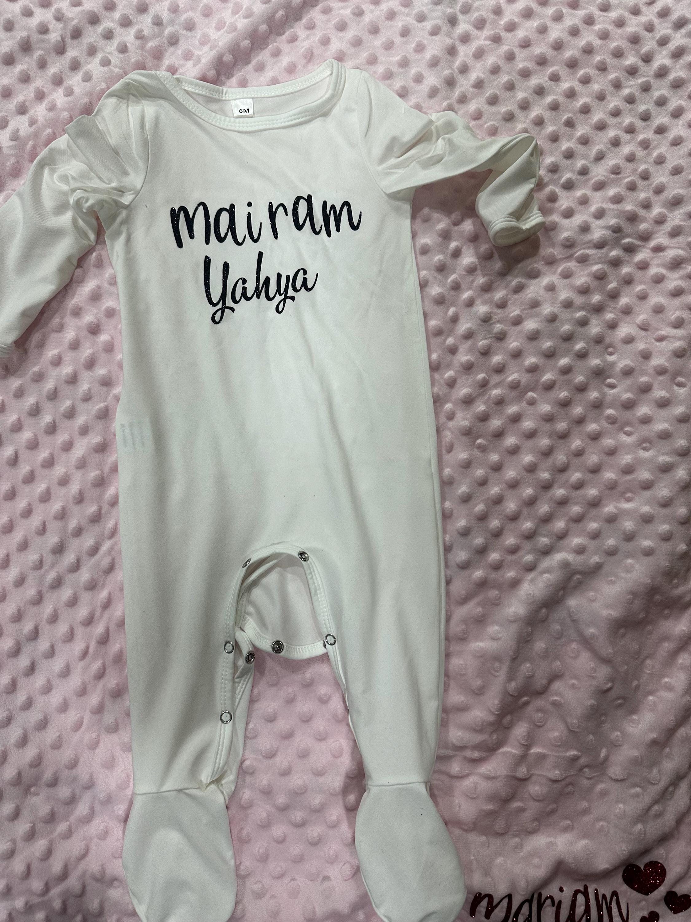 Personalized Baby Romper – Custom Name Outfit, Keepsake Gift