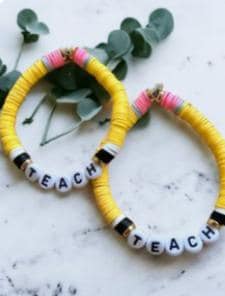 customized teacher pencil bracelet buy 1 get one free