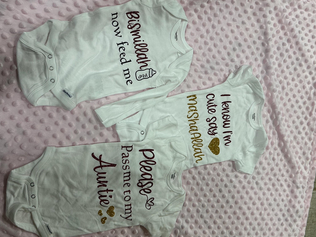 Personalized Baby Romper Set – Custom Name Keepsake