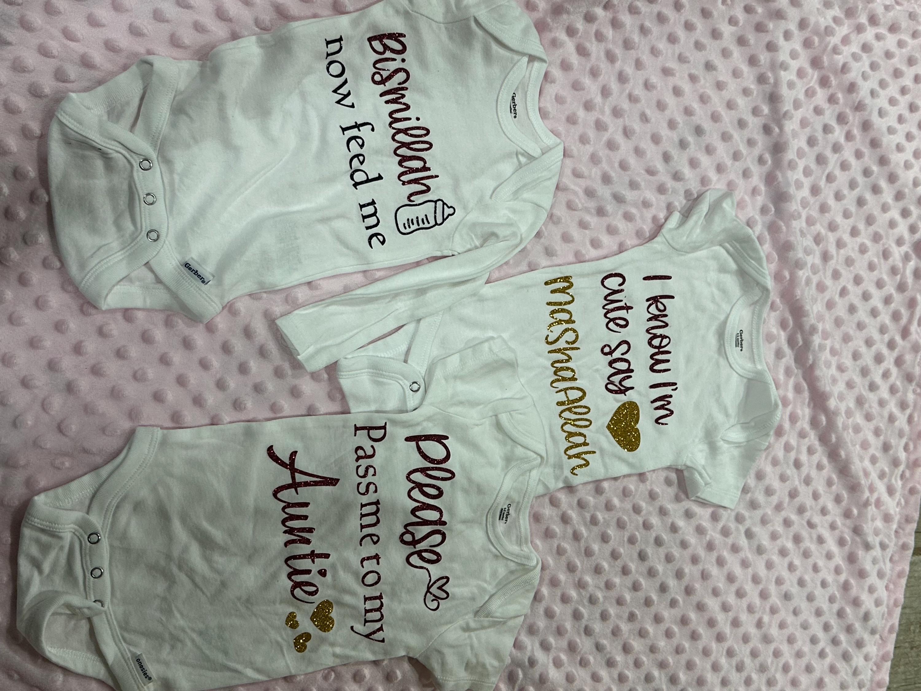 Personalized Baby Romper Set – Custom Name Keepsake