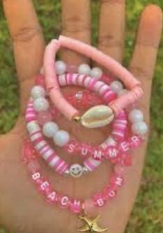 Customizable summer vibed bracelets pack of 3 bracelets buy one get 1 free