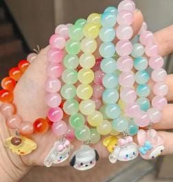 customized hello kitty bracelet:)buy 1 get 5 free rings