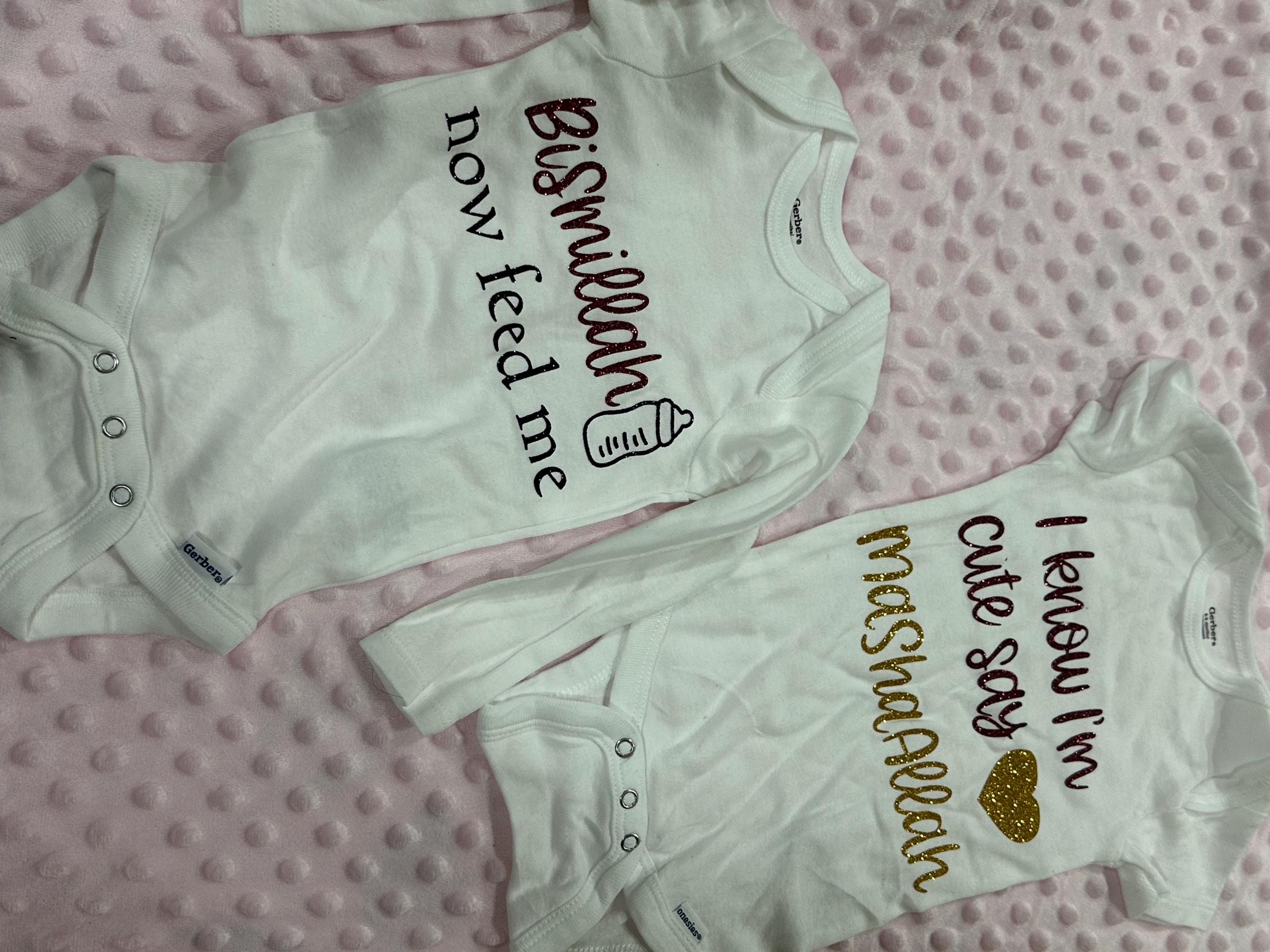 Personalized Baby Romper Set – Custom Name Keepsake